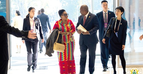 President John Mahama and First Lady Lordina Mahama at the Global Leaders Meeting on Women in Beijing, China
