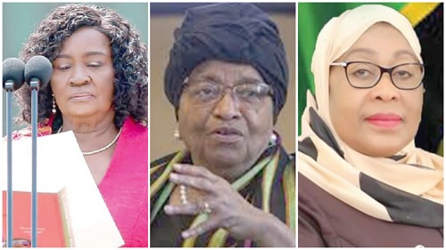 Prof, Naana Jane Opoku-Agyemang, Ghana’s first female Vice-President, Ellen Johnson Sirleaf, former Liberian President and the first African female to be elected President, Samia Suluhu Hassan of Tanzania Prof, Naana Jane Opoku-Agyemang, Ghana’s first female Vice-President, Ellen Johnson Sirleaf, former Liberian President and the first African female to be elected President, Samia Suluhu Hassan of Tanzania