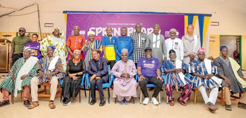 The Springboard team with some leaders in the community The Springboard team with some leaders in the community