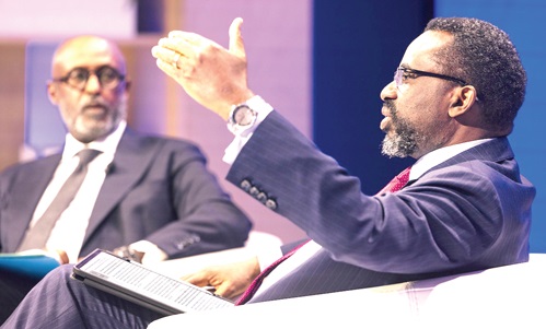 Dr Johnson Pandit Asiama (right), Governor of the Bank of Ghana (BoG), speaking at the event