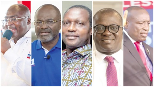 Dr Mahamudu Bawumia, Kennedy Ohene Agyapong, Dr Yaw Osei Adutwum, Dr Bryan Acheampong, Kwabena Agyei Agyepong Dr Mahamudu Bawumia, Kennedy Ohene Agyapong, Dr Yaw Osei Adutwum, Dr Bryan Acheampong, Kwabena Agyei Agyepong