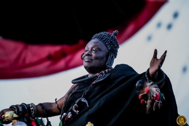 At the installation and coronation of Oscar Mensah Kessie as the 26th Denkyirahene