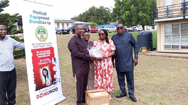 Family donates medical equipment to Ho Teaching Hospital in memory of late NHS Worker