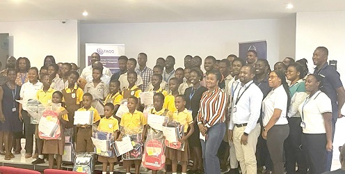 Beneficiaries with staff members of the Automation Ghana Group Beneficiaries with staff members of the Automation Ghana Group