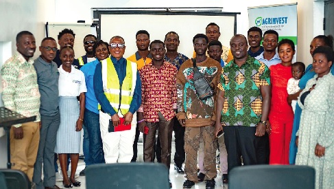 Rev. Kofi Nyanteng (2nd from left), Project Coordinator of Agrinvest, with other dignataries at the signing ceremony Rev. Kofi Nyanteng (2nd from left), Project Coordinator of Agrinvest, with other dignataries at the signing ceremony