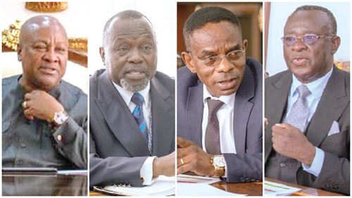 President John Dramani Mahama, Dr Dominic Ayine — Attorney-General and Minister of Justice, Johnson Akuamoah Asiedu — Auditor-General, Justice Paul Baffoe-Bonnie — Acting Chief Justice President John Dramani Mahama, Dr Dominic Ayine — Attorney-General and Minister of Justice, Johnson Akuamoah Asiedu — Auditor-General, Justice Paul Baffoe-Bonnie — Acting Chief Justice
