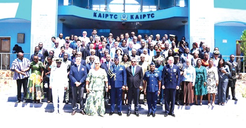 Dignitaries and participants after the forum
