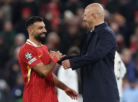 Arne Slot and Liverpool star Mohamed Salah Arne Slot and Liverpool star Mohamed Salah