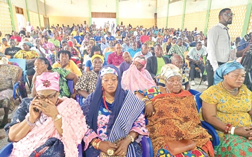 Constituents at the community engagement.