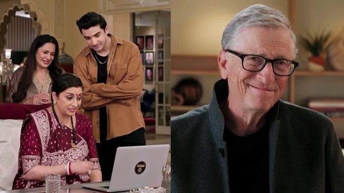 Bill Gates appeared on Thursday night's episode to talk about maternal and child health with Smriti Irani Bill Gates appeared on Thursday night's episode to talk about maternal and child health with Smriti Irani