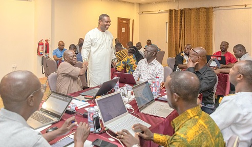 Prof. Samuel Bekoe (standing), acting Director–General of National Council for Curriculum and Assessment, says the curriculum aims to equip learners with 21st-Century skills 