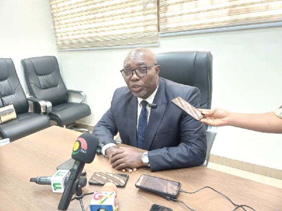 Prof Robert Darko Osei, Director, ISSER addressing the media after the launch of the SGER 2024 ISSER calls for Fiscal Responsibility Act