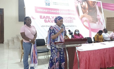 Samira Bawumia, wife of former Vice-President Mahamadu Bawumia, addressing the forum  Samira Bawumia, wife of former Vice-President Mahamadu Bawumia, addressing the forum