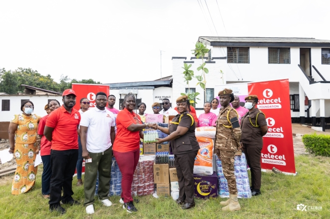 Telecel Ghana Foundation donates to female inmates at Akuse Prisons, offers free health screening