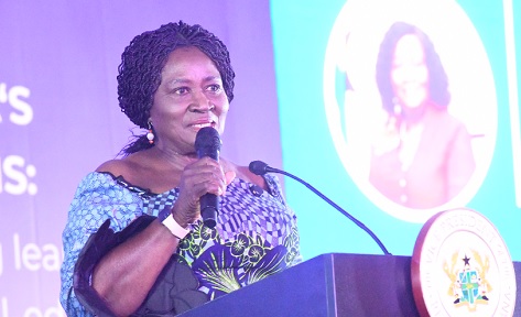 Prof. Naana Jane Opoku-Agyemang (left), Vice-President, addressing guests at the 2025 ADEA Conference in Accra. Pictures: SAMUEL TEI ADANO Prof. Naana Jane Opoku-Agyemang (left), Vice-President, addressing guests at the 2025 ADEA Conference in Accra. Pictures: SAMUEL TEI ADANO