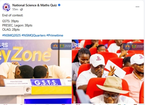 GSTS silence PRESEC in 2025 NSMQ quarter finals