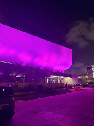 LittleBigSouls Ghana illuminates National Theatre purple for World Prematurity Day
