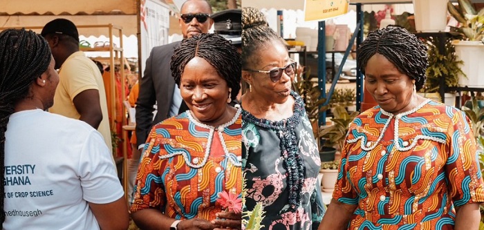 Vice President Naana Jane Opoku-Agyemang visits Ghana Garden and Flower Show