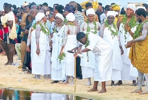 A scene from the Bakatue last Tuesday