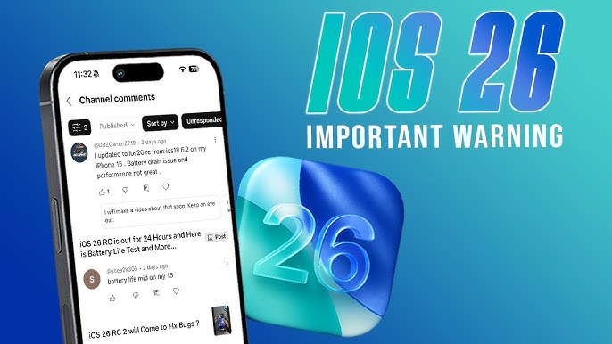 Apple warns iOS 26 update could affect battery life