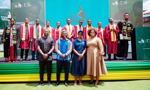 Torwomenye Kwesi Mawuli Azaglo (2nd from left), Founder of FOA, with other invited guests and beneficiaries of the initiative Torwomenye Kwesi Mawuli Azaglo (2nd from left), Founder of FOA, with other invited guests and beneficiaries of the initiative