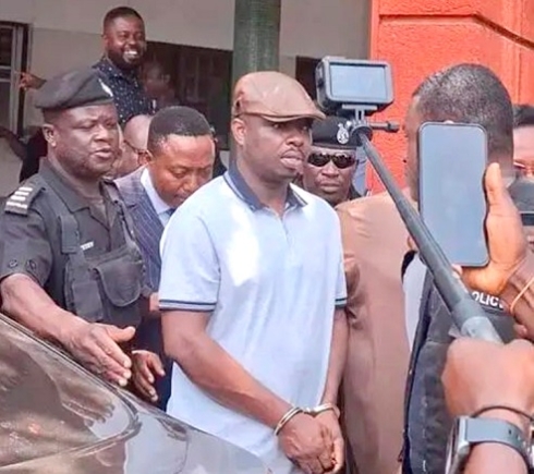 Kwame Baffoe a.k.a Abronye leaving the court after the proceedings Kwame Baffoe a.k.a Abronye leaving the court after the proceedings