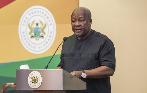 President John Dramani Mahama addressing participants during his maiden media encounter. Pictures: DOUGLAS ANANE-FRIMPONG President John Dramani Mahama addressing participants during his maiden media encounter. Pictures: DOUGLAS ANANE-FRIMPONG