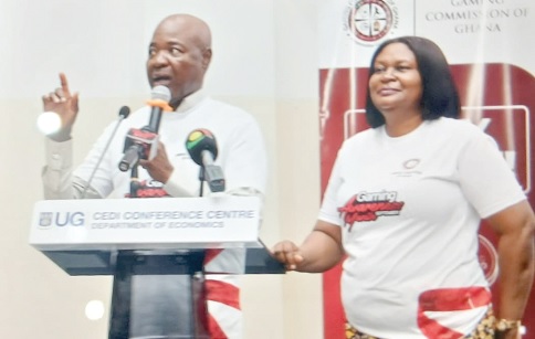 Emmanuel Siisi Quainoo (left), Acting Gaming Commissioner, and Doreen Annan, Acting Chief Director of the Ministry of the Interior, jointly launching the 2025 Gaming Awareness Month Emmanuel Siisi Quainoo (left), Acting Gaming Commissioner, and Doreen Annan, Acting Chief Director of the Ministry of the Interior, jointly launching the 2025 Gaming Awareness Month