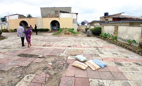 The Ampser Guest House compound in Koforidua in poor state The Ampser Guest House compound in Koforidua in poor state