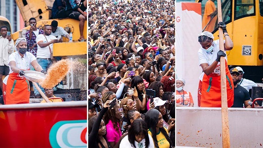 Hilda Baci has made her way back into the record books after kick-starting record fever across Africa. Did Hilda Baci just win the "Jollof Wars" for Nigeria? How Guinness World Record reported the largest pot jollof attempt