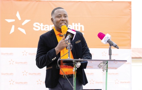 Ronald Oppong Adom, CEO, StarHealth Insurance Company Limited, speaking at the launch 