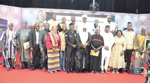 Officials of GCB Bank PLC and some Islamic scholars after the launch of the initiative in Tamale 