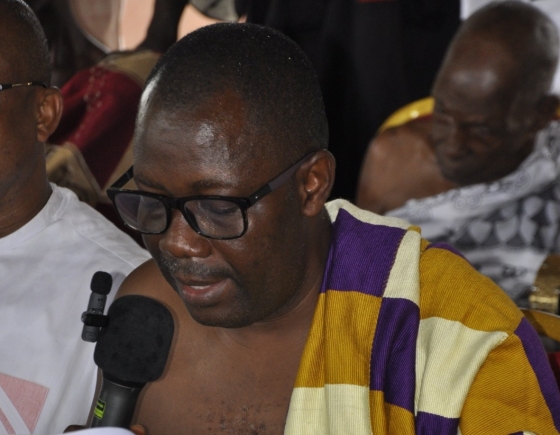 Togbe Adanu, Adanufia of Tanyigbe addressing the media