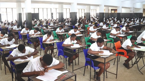 FLASHBACK: West African Senior Secondary Certificate Examination candidates taking the English Oral Examination at the Presby Senior High School, Osu in Accra Picture: EDNA SALVO-KOTEY