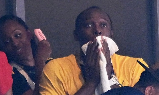 Usain Bolt could not believ his eyes when he saw the Australian ran Usain Bolt could not believ his eyes when he saw the Australian ran