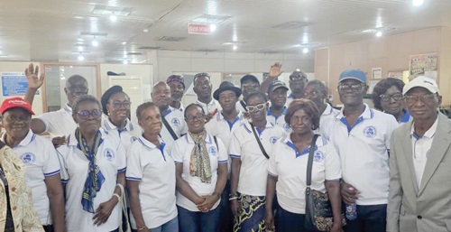Yahaya Yiwere (right), Chairman, SSNIT Pensioners, Abeka District, with other members during a visit to the Graphic newsroom Yahaya Yiwere (right), Chairman, SSNIT Pensioners, Abeka District, with other members during a visit to the Graphic newsroom