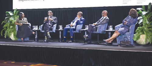 Ace Anan Ankomah (2nd from left), Senior Partner at Bentsi-Enchill, Letsa & Ankomah, making a point during the discussion Ace Anan Ankomah (2nd from left), Senior Partner at Bentsi-Enchill, Letsa & Ankomah, making a point during the discussion