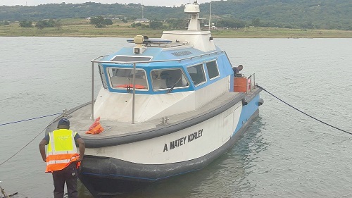 Rescue boat, MV A. Martey Korley