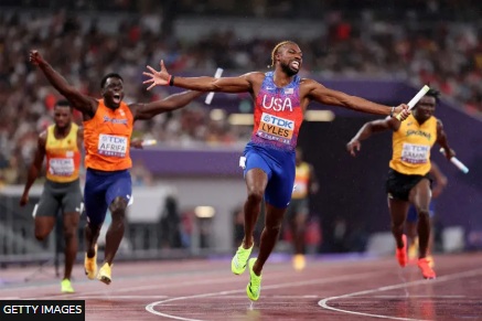 Ghana finishes fourth in 4x100 relay final at World Athletics Ghana finishes fourth in 4x100 relay final at World Athletics