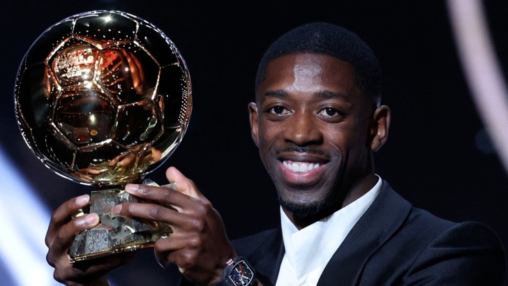 Paris Saint-Germain's French forward Ousmane Dembele won the men's Ballon d'Or Ballon d'Or 2025: Ousmane Dembele and Aitana Bonmati win top prizes as Sarina Wiegman lands award for best coach