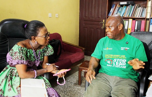 Caesar Nyadedzor (right), Toxicologist and Head of Ghana Poison Control Centre, in an interview with Augustina Tawiah (left), Staff, Writer with the Daily Graphic. Picture: Caleb Vanderpuye Caesar Nyadedzor (right), Toxicologist and Head of Ghana Poison Control Centre, in an interview with Augustina Tawiah (left), Staff, Writer with the Daily Graphic. Picture: Caleb Vanderpuye