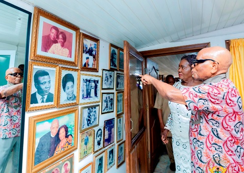 Rev. Christian Tsui Hesse (left), personal photographer of Dr Kwame Nkrumah, showing Prof. Naana Jane Opoku-Agyemang (right) some visual archives captured during the country ’s post-independence era Rev. Christian Tsui Hesse (left), personal photographer of Dr Kwame Nkrumah, showing Prof. Naana Jane Opoku-Agyemang (right) some visual archives captured during the country ’s post-independence era
