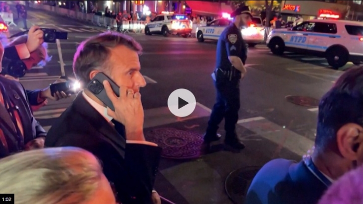 VIDEO: French President Macron calls Trump after motorcade blocks his car in New York