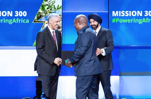 President John Mahama being welcomed to the forum