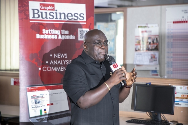 Julius Debrah urges media to back 24-hour economy at Graphic@75