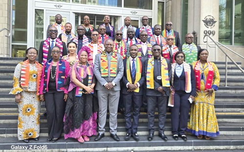 Ghana's delegation to the ICAO Assembly with some staff of ICAO