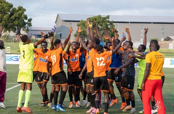 Western Region celebrating their victory Western Region celebrating their victory