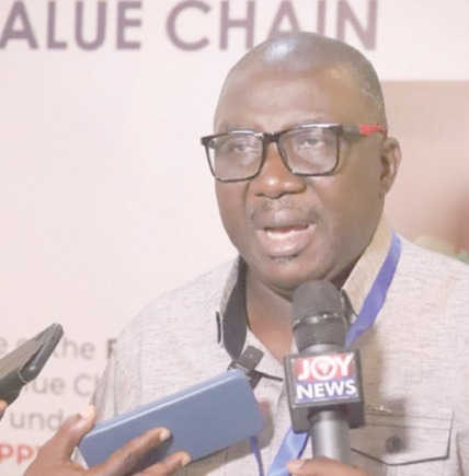 Daniel Fahene Acquaye, CEO, Agrimpact Group, speaking at a ceremony in Kumasi.  Picture: EMMANUEL BAAH 
