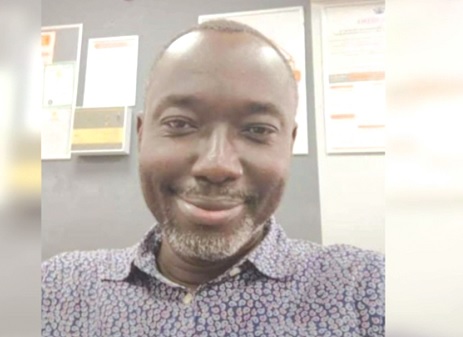 Dr Kwame Adu Ofori, the deceased. Entrance to Komfo Anokye Teaching Hospital in Kumasi