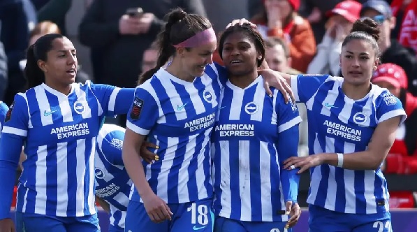 Brighton are through to the Women's FA Cup semi-finals for the first time since 2023